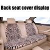 Rabbit Fur Rabbit Fur Car Pad Non-slip Plush Seat Cushion Leopard Print Seat Cover  Cushion Front