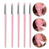 5Pcs/Set Silicone Nail Brush Carving Emboss Hollow Gel Shaping Pink Nail Art Pen DIY Dotting Manicure Tools Accessories