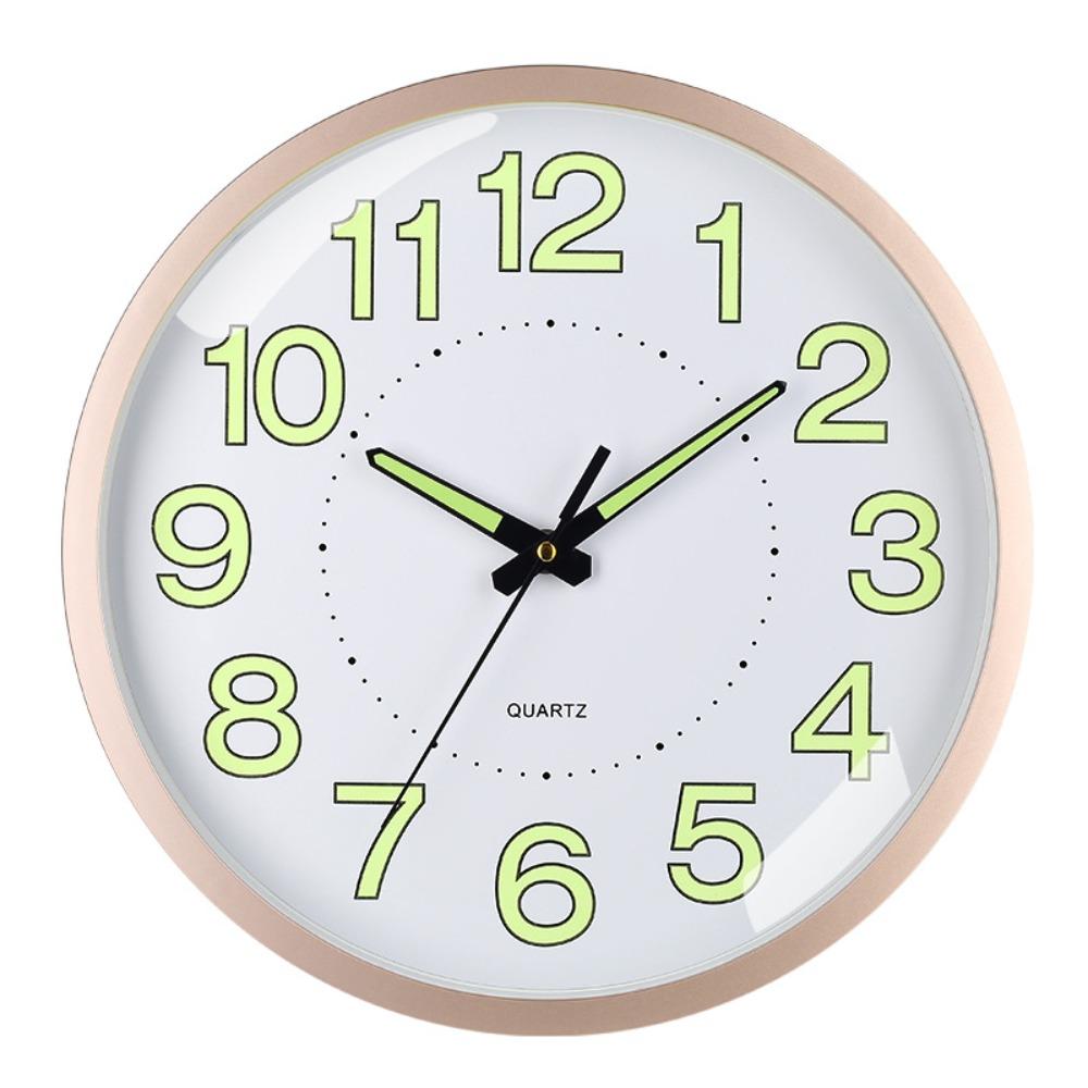 Non-Ticking Luminous Wall Clock Silent Wall Time Clock Minimalist Night Light Hanging Clock  Shops