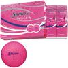 DUNLOP SRIXON SOFT FEEL LADY Golf Balls, 2021 Model, 1 Dozen (12 Balls), Passion Pink (SNSFL5PPK)