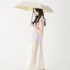 Moonbat Esta Folding Large Premium Light UV Suitable for Rain or Solid Beige Parasol, Size, Blocking, Protection, Shine, Color, 31-230-30217,