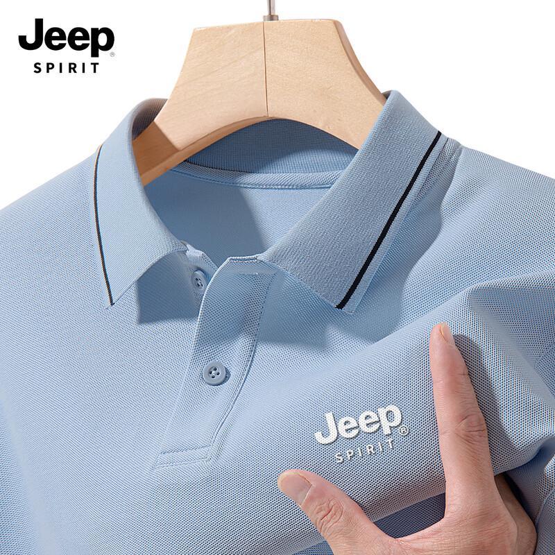 JEEP SPIRIT Men s 2025 Summer Business Casual Polo Shirt M