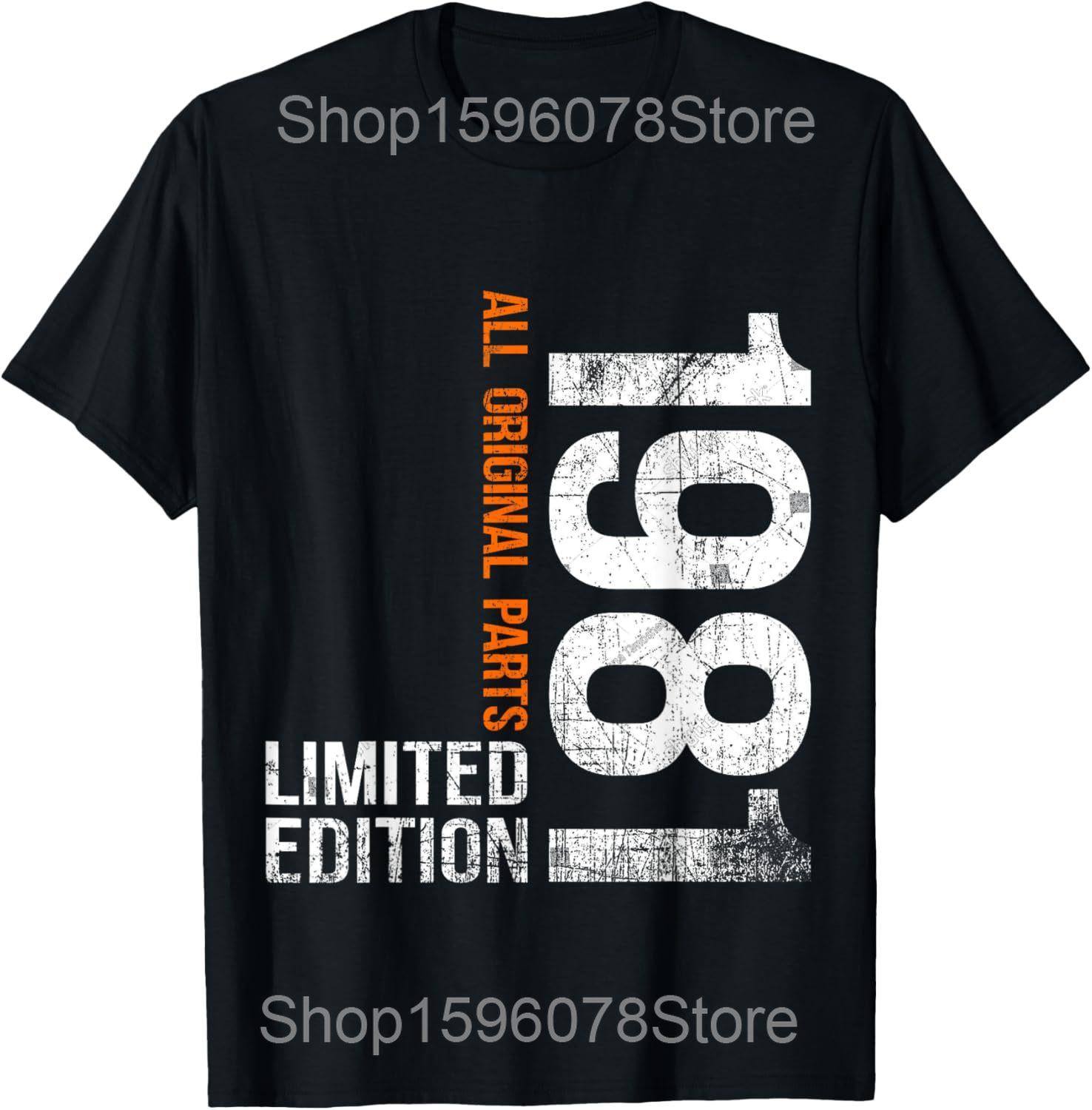 

45 Year Old Vintage Born In 1981 45th Birthday Cassette Tape T Shirts Humor Streetwear Tee Short Sleeve Unisex Loose Clothing S