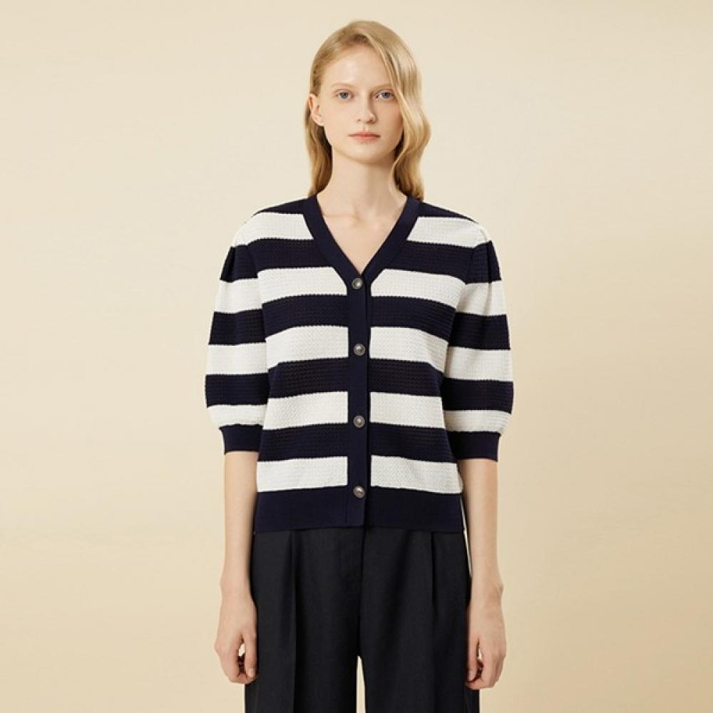 

Shs Miss Stripe Knit Cardigan Sskcdn21060 DARK NAVY/55