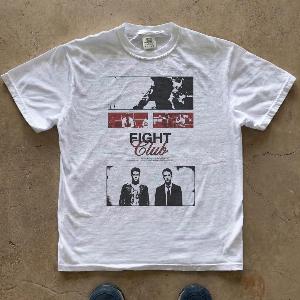 T-shirt del film Fight Club | Maglietta Grafica con Citazione del Film | Maglietta Comfort Colors di David Fincher