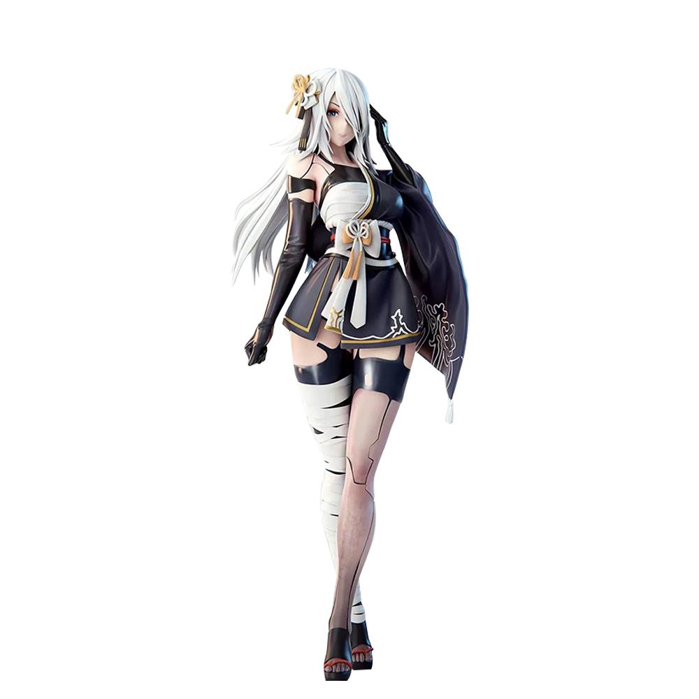 

Game Figure 2B sitting action figures YoRHa Type A kimono 2A figurines Doll PVC Models Toys Adult Collection Statue Gifts 21.5cm 18-2