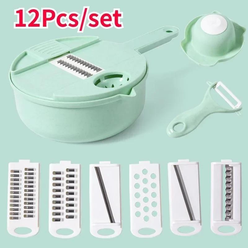 Multifunctional Kitchen Cutter Fruit and Vegetable Ingredients Shredding As Slicing Tool Accessories Freeing Hands Household