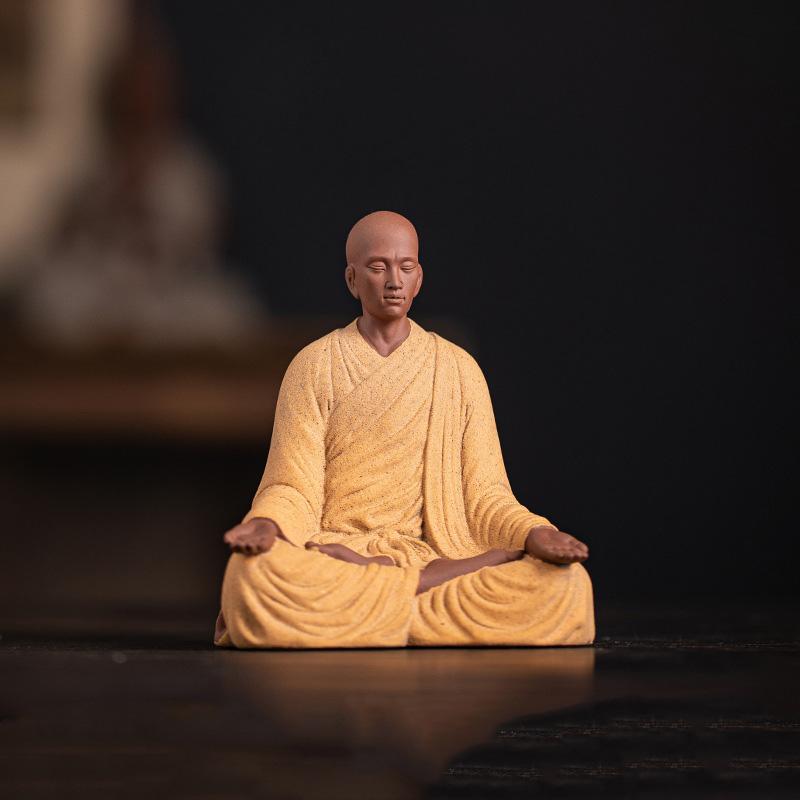 

Purple Clay Little Monk Purple Clay Little Monk Sculptures and Figurines Home Room Office Table decoration and accessories