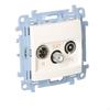 R-TV-SAT Pass-through Antenna Socket (module) Attenuation SAT -8 dB, TV-10 dB, R-12