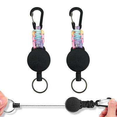 Σετ 2 Μπρελόκ Κουμπαράς με Ελαστικό Τύπου Κουμπαρά Κλειδί Μέγιστο Χαμένο Μεταλλικό Κρεμαστό Όνομα για Εξωτερική Χρήση Χρώματα Πολλά [DMEEK] Καραμπίνερ, Κουμπαράς,