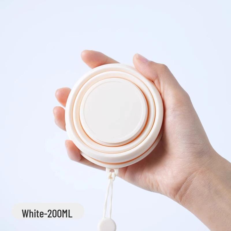 Silicone Travel Folding Cup: Portable, Food-Grade Mouthwash & Water Cup for Camping Outdoors