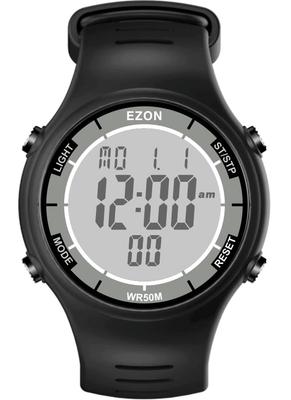 EZON L008 Digitale Uhr mit 5 ATM Wasserdichtigkeit, Countdown, Rundenzeit, EL-Hintergrundbeleuchtung, Nicht Unisex, Digitale Sportuhr L008 Funktionen, Stoppuhr, Timer, Chronograph,