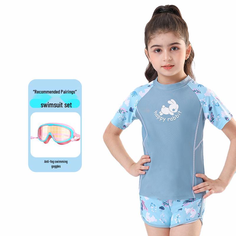 2024 Girls' Quick-Dry Two-Piece Swimsuit - Available In Small, Medium, Large Sizes
