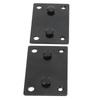 1 Set Adjustable Furniture Hardware Connector Black Bed Frame Bracket Hinge Bracket  Headboards