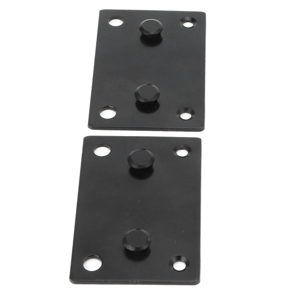 1 Set Adjustable Furniture Hardware Connector Black Bed Frame Bracket Hinge Bracket Headboards