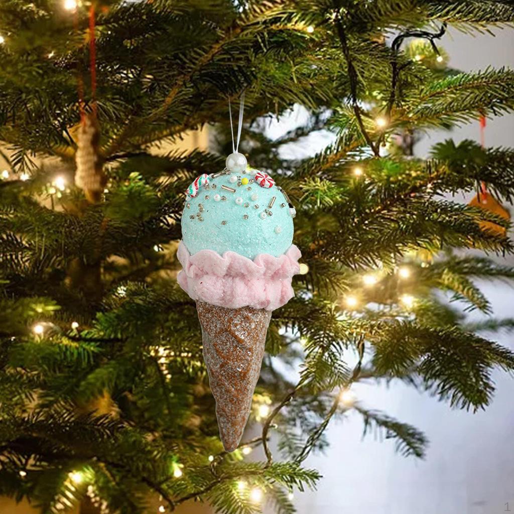 Christmas Tree Pendant, Xmas Figurines Crafts Arts Hanging Ornaments Decoration for