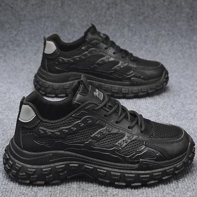 Autumn Men's Shoes New Breathable Mesh Shoes Men's Trend Versatile Thick-soled Non-slip Wear-resistant Sports and Leisure Shoes