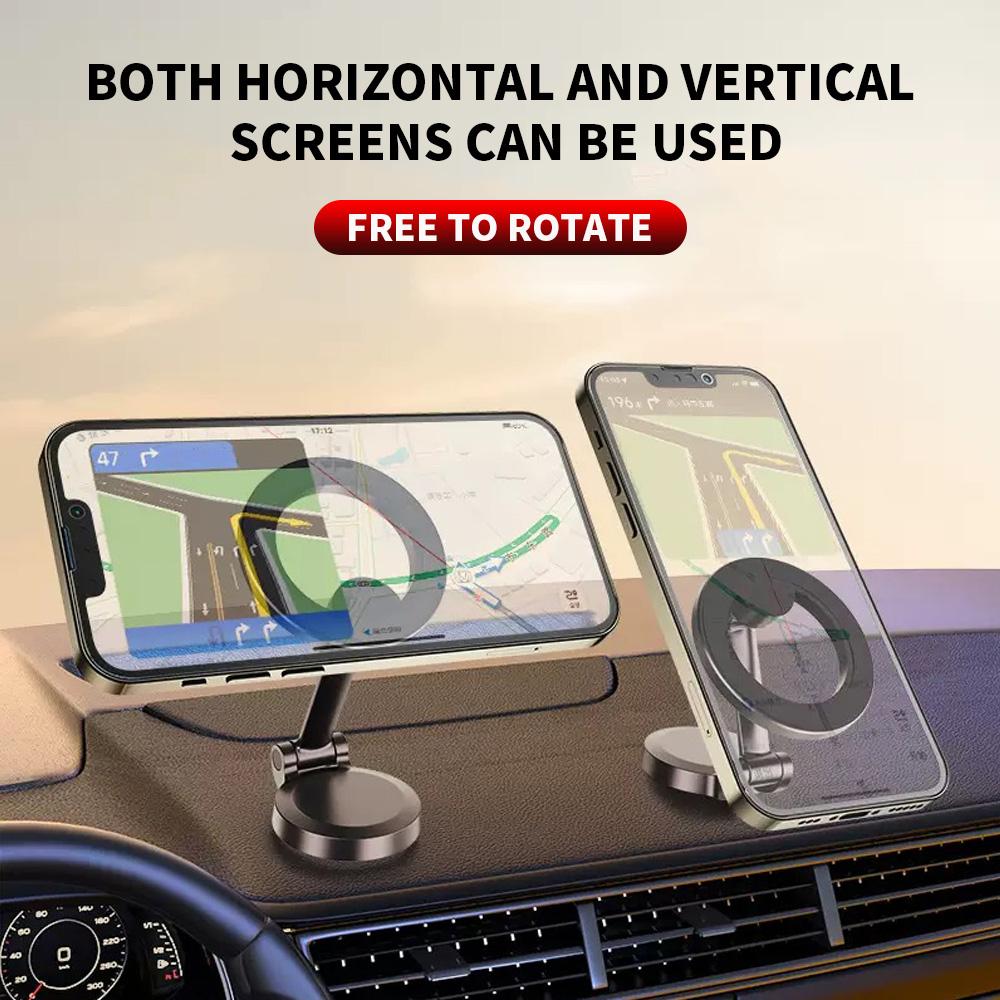 Car Mount Electric Vacuum Magnetic Holder Foldable Strong Suction Stand For Cell Phone For iphone 12 13 14 15 16 Live Streaming