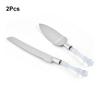 2Pcs Cake Server Divider Spatula Shovel Baking Tool Set Stainless Steel Fondant Pie Wedding Birthday Party Cutlery