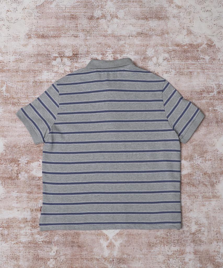 AREUBAN Free Ride Crop Pique T-Shirt_Blue Stripe