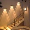 HONGYAN Solar Lights, Outdoor Fence Lights, Sensor Lights, Entryway Lights, Garden Lights, 1500mAh High Capacity, Ultra-Bright Nameplate Lights, No