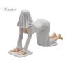 Unique Home Decorative Sculpture Ghost Girl Hooded Sculpture, Ethereal Mysterious Statue, Gothic Dark Academia Decor Queen Character Robe Figurine for