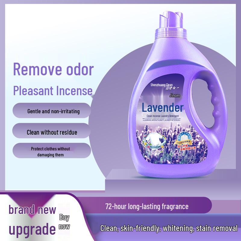 Lavender Laundry Detergent: Long-lasting Fragrance, Deep Clean & Stain Removal, Hand Wash Suitable.