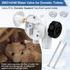 385314349 Toilets Water Valve Replacement for Dometic Sealand Vacuflush Pedal Flush Toilets, RV Toilet Parts for Dometic Toilet Valve Includes Screws