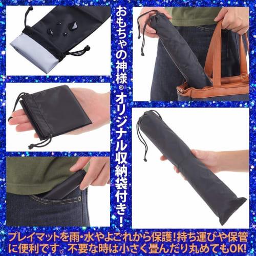 Toy God Pokemon Card Rubber Play Mat, 60x30cm, with Storage Case