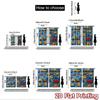 2D flat Photography Backdrop Party Backdrop Colorful Construction Vehicles 100% Polyester Birthday Party Use for Bedroom