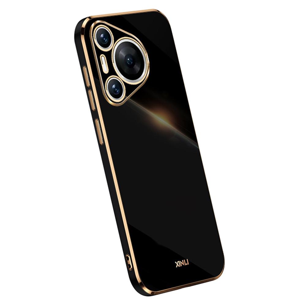 XINLI For Huawei Pura 70 Case Flexible TPU Electroplated Back Phone Cover