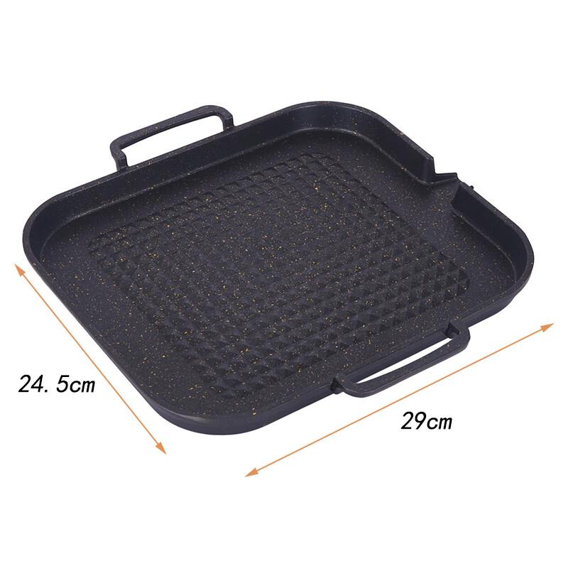 ZISIZ Portable Outdoor Non-stick BBQ Grill Pan