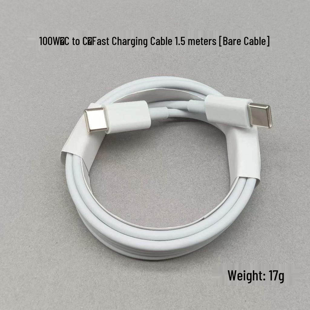 100W Dual Type-C Fast Charging Cable for Apple 15, 2m PD Rapid Charge, iPad Compatible