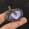 Lepidolite Pendant Copper Wire Wrapped Pendant Very Pretty Gemstone Jewelry Dainty Pendant Copper Wire Jewelry Gift For Her Handmade Jewelry