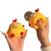 Blow Bubble Pinch Toys Yellow Chicken Cartoon Knead Toy Interactive Games Squeeze Toys  Baby Game