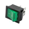 Green Rocker Switch Water Proof Cover 4 Pins 16A 250V AC DPST Easy