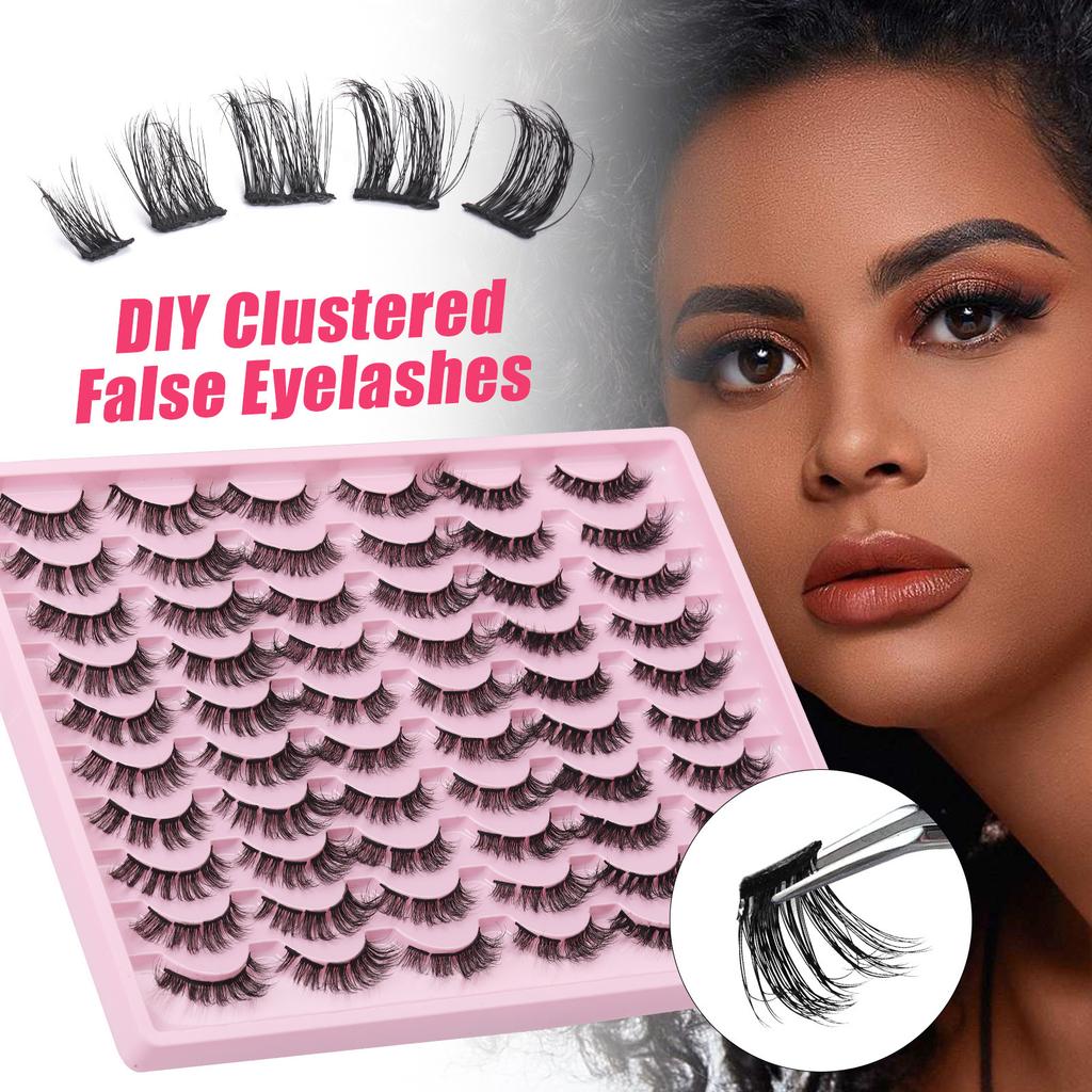 Multi-Layer Dense 30 Pairs Of Eyelashes Diy Segmented Natural Eyelashes Simulated False Eyelashes