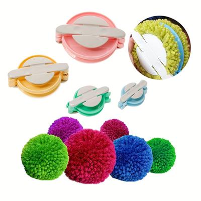 Okrągłe Pompomki, Maker Pomponek DIY, Maker Pomponek na Drutach, Zestaw Narzędzi do Robienia Pluszowych Kulek dla Lalek