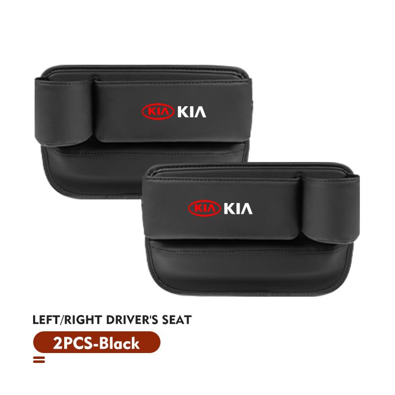 Car Seat Gap Organizer Leather Auto Console Side Crevice Storage Box For KIA K5 K2 Rio Optima Ceed Soul Picanto Stonic Venga K3 kcwx20