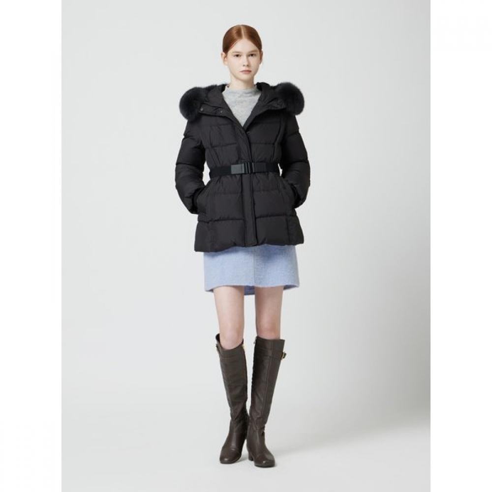 Cc Collect Fuchspelzgürtel Halbdaunenjacke C254psg185