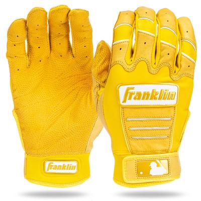 Franklin CFX PRO HI LITE 20895 Baseball Batting Gloves Both Small (for Hands), Yellow,