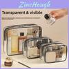 Travel Waterproof Pvc Toiletry Bag Large Capacity Organizer For Packing And Cosmetics Storage