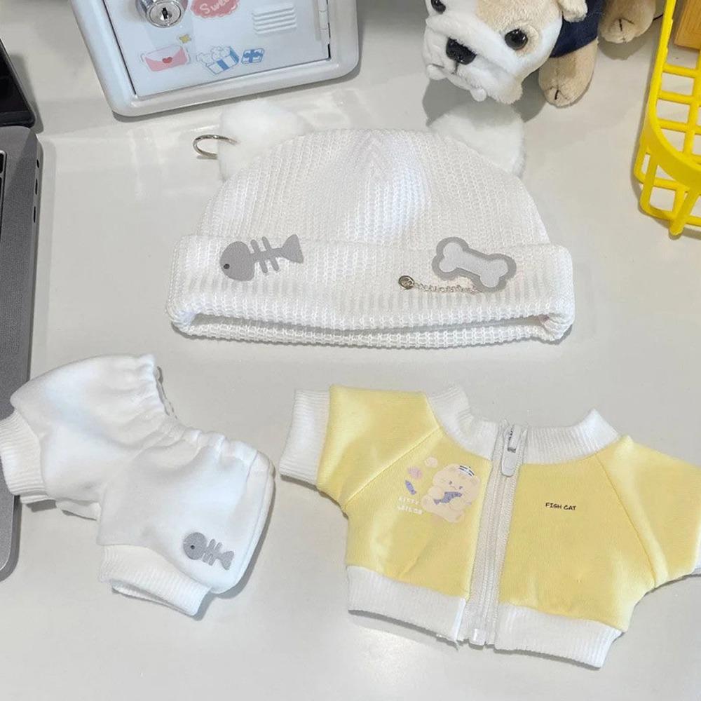 Cute Hat 20cm Cotton Doll's Clothes Fishbone Doll Clothes Set Cotton Doll Outfit Children Gift