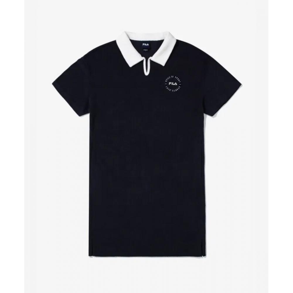 

FILA Хлопковое махровое платье с воротником FS2OPG2452FINA