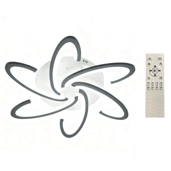 Artistic Flower Ceiling Lamp Unique Petal Design LED Light for Home Dimmable Modern Fixture for Bedroom Living Room Decor