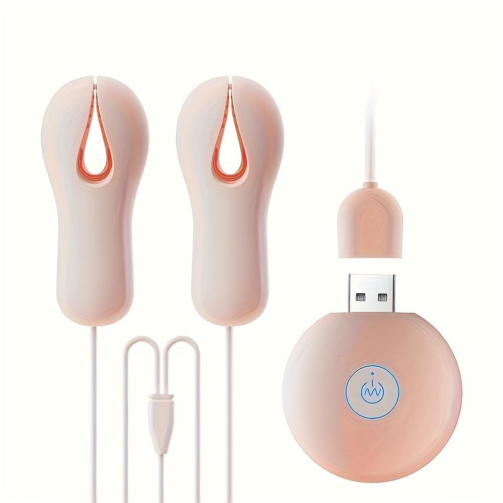 1pc Vibrating Nipple & Clitoris Clamp, SM Bondage Female Sex Toy, 10 Vibration Modes, Powerful Vibration, Wired Remote for Couples' Use