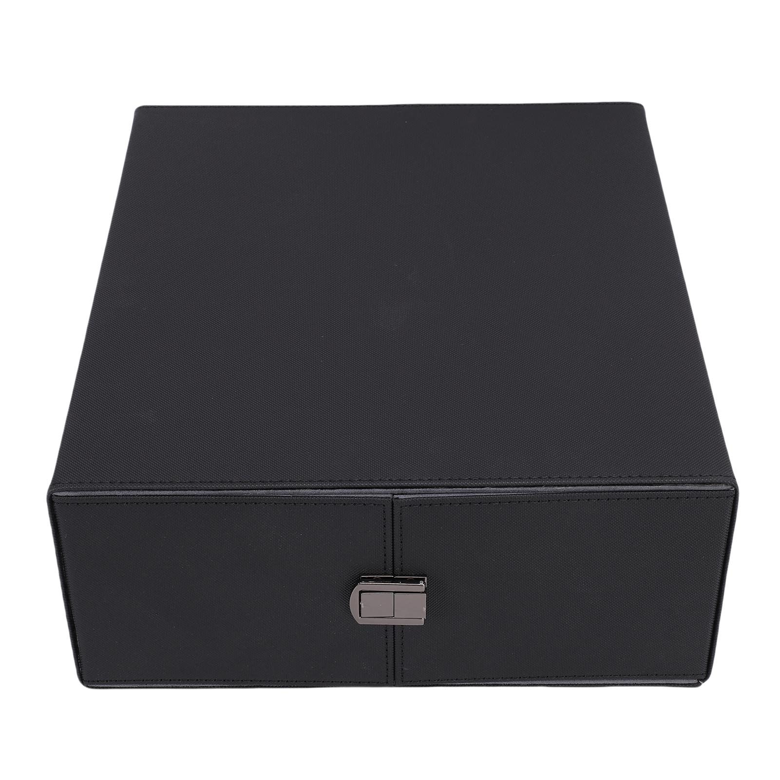 

Trading Card Storage Box 3 Rows Large Capacity Waterproofing PU Protable Card Box for Desk