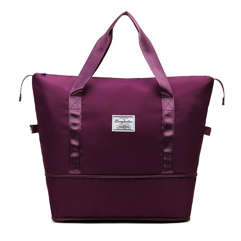 Expandable travel bag Hand-held wet and dry separation fitness bag Swimming yoga luggage bag Crossbody bag Travel bag