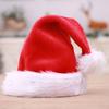 Hand-Sewn LED Plush Christmas Hat with Strap - Holiday Decoration for Adults & Children