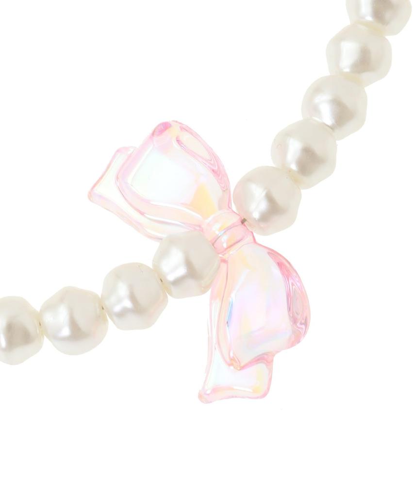 Maison de Fleur Aurora Ribbon Pearl Charm, Clear, F Charm, 08000510600